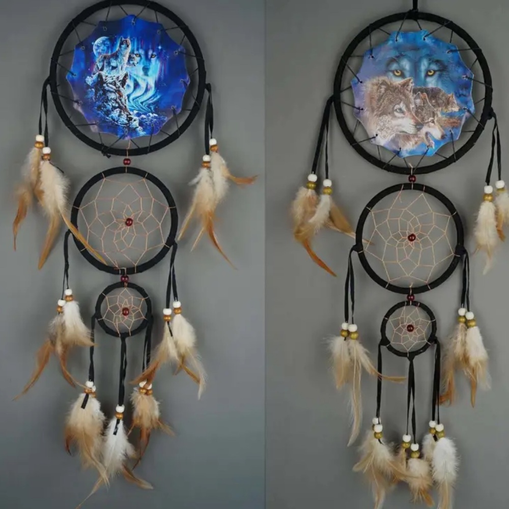 NWT! Native American Wolf Dream Catchers!  You Pick ONE!
